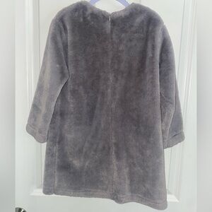 Swever Plush Gray Fur Dress